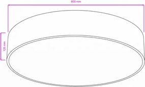Brilagi - Fürdőszobai mennyezeti lámpatest POOL 5xE27/15W/230V átmérő 60 cm IP54 bézs