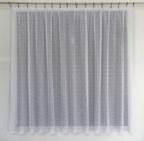 Mg Függöny jacquard 4498 Fehér 430x150 kész szalaggal