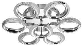 LED Mennyezeti lámpa 7xLED/14W/230V 3000-5000K átm. 50 cm fényezett króm