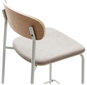 Bézs-natúr színű bárszék szett 2 db-os (ülésmagasság 66 cm) Adriana – Marckeric