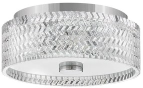 Hinkley HK-ELLE-F-S-CM - Mennyezeti lámpa 2xE27/60W/230V átm. 30,5 cm króm