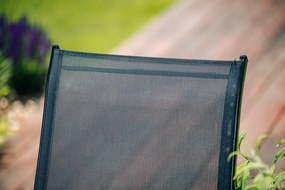 AKCIÓ Kerti székek TAVERNO szett 2db szürke/fekete II. minőség