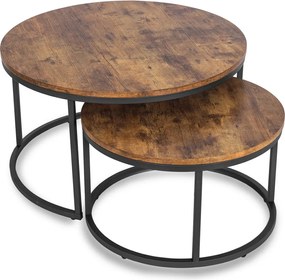 Dohányzóasztal szett FIGO MAX rusztikus tölgy