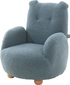 Kék buklé gyerek fotel Rocky – Vipack