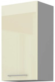 Felső konyhaszekrény Kelyn 45 G 72 1F (fényes krém + szürke). 1032763