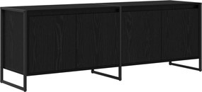 vidaXL TV szekrény Fekete tölgy 140 x 36 x 49.5 cm Faanyag