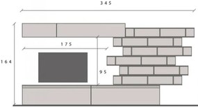 Infinity 2.0 10 db-os szett Mercure tölgy / szürkésbarna