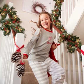 Jurhan ANDREA karácsonyi girland világítással, díszített, 5m, zöld