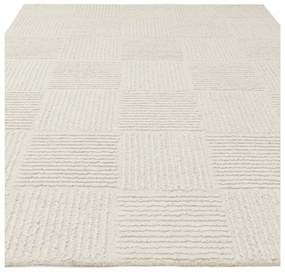Elefántcsont színű kézi szövésű gyapjú szőnyeg 120x170 cm Zennith Grid – Asiatic Carpets