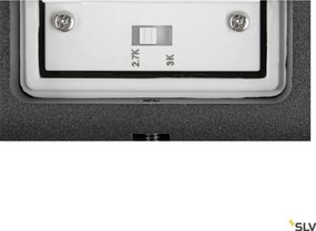 SLV 1007142 OVAL Modern Kültéri Fali Lámpa Fekete LED IP65