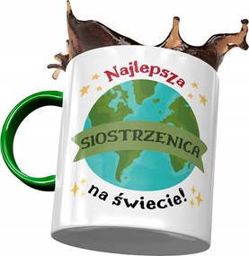 Zöld Bögre Unokahúgnak Születésnapra Ajándék Nyomtatott Fotóval