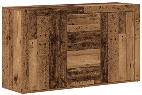 Oldalszekrény Régi fa Tömör újrahasznosított fa 120 x 36 x 69 cm
