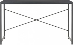 Fekete számítógépasztal 120 x 60 x 70 cm