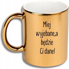 Arany Bögre Ajándék Különböző Alkalmakra Ajándék Legyen Egy