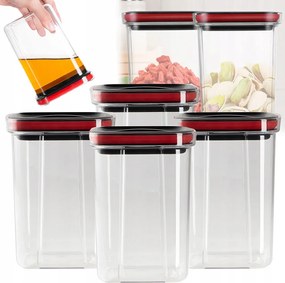 4DB-OS Műanyag Ételtároló Edény Konyhai Fedővel Szett 15X11CM