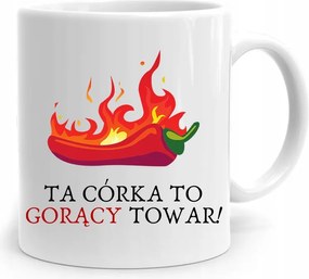 Bögre Ajándék Lányának Ez A Lány Egy Forró Áru! fényképes nyomtatással