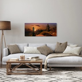 Természet képe naplementekor (120x50 cm)