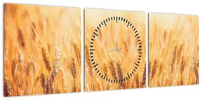 Kép - mező gabonával (órával) (90x30 cm)
