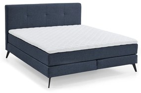 Sötétkék boxspring ágy 160x200 cm ANCONA – Meise Möbel