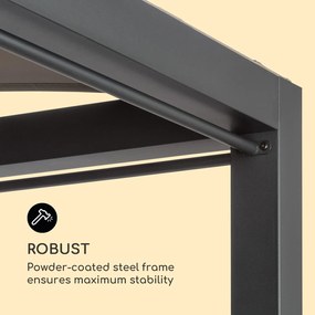 Eremitage Double XL napozóágy, 2 fő, fém váz, tető, függöny