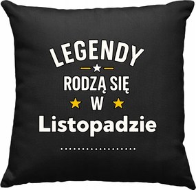 Párna Legenda Születésnap November Fekete