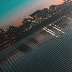 Nagy város képe (120x50 cm)