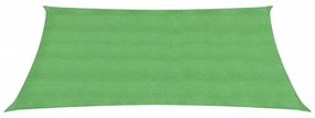világoszöld HDPE napvitorla 160 g/m² 3 x 4 m