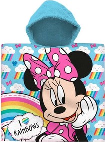 Disney Minnie Rainbows strand törölköző poncsó 60x120 cm