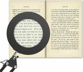 Extol - LED Dimmelhető asztali lámpa nagyítóval LED/8W/5V 2900/4500/7500K fekete