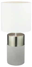 Asztali lámpa, halvány szürke / fehér, QENNY TYP 19