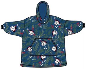 Disney Mickey Karácsonyi felnőtt belebújós plüss polár takaró, poncsó