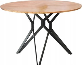 Kerek asztal arany tölgy 120 cm nappali étkező konyha modern Pixel 2