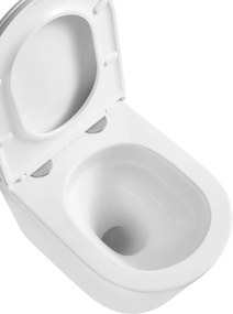Erga Lily+, fali WC-csésze 490x370x365mm, Tornado 2 perem nélküli + lágyan záródó WC-ülőke, fehér, ERG-V03-LILY-TO2-WH