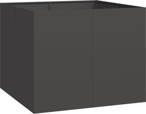 vidaXL ültetvény fekete 80x80x80 cm Acél