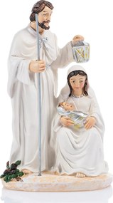 Karácsonyi betlehem Szent Család figura karácsonyi lámpással