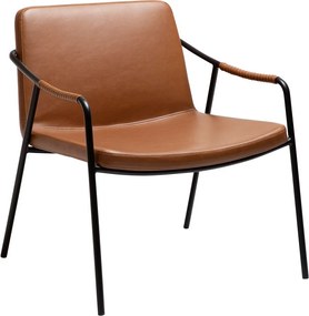 Barna bőrutánzat fotel Boto – DAN-FORM Denmark