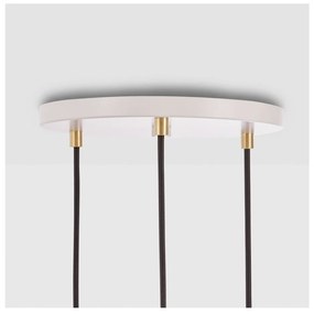 Fehér-natúr színű dimmelhető függőlámpa ø 25 cm – tala