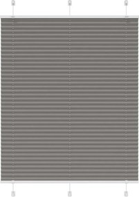 vidaXL pliszírozott redőny antracit 105x100 cm szövetszélesség 104,4cm