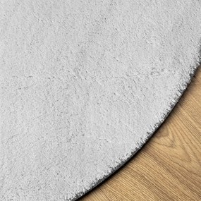 HUARTE szürke rövid szálú puha és mosható szőnyeg Ø 100 cm