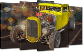 Vászonkép 100x60 Sárga Hot Rod