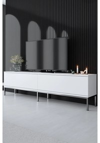 TV szekrény Lord - White, Silver