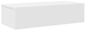 Falipolc fiókokkal fehér 60x26,5x15 cm műszaki fa