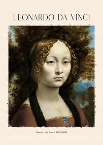 Da Vinci Ginevra Benci Plakát 40x50cm kép #403