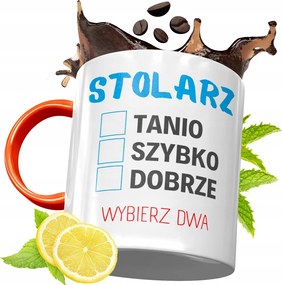 Narancssárga Bögre Asztalos Ácsoknak Ajándék fényképes nyomattal