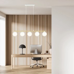 Emibig modern függeszték allora fehér arany emi1255/5