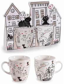 Cicás eszpresszó kávéscsésze készlet díszcsomagolással - 70 ml - 2 személyes