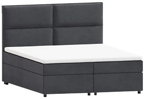 Szürke ágyneműtartós boxspring ágy 140x200 cm Rico – Ropez