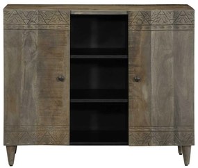 tömör fa mangó komód 90x33x75 cm