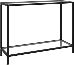 vidaXL átlátszó edzett üveg tálalóasztal 100 x 35 x 75 cm