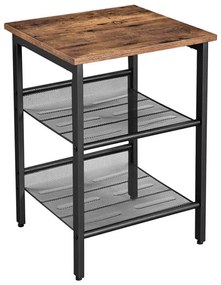 Kisasztal ELDUR barna/fekete